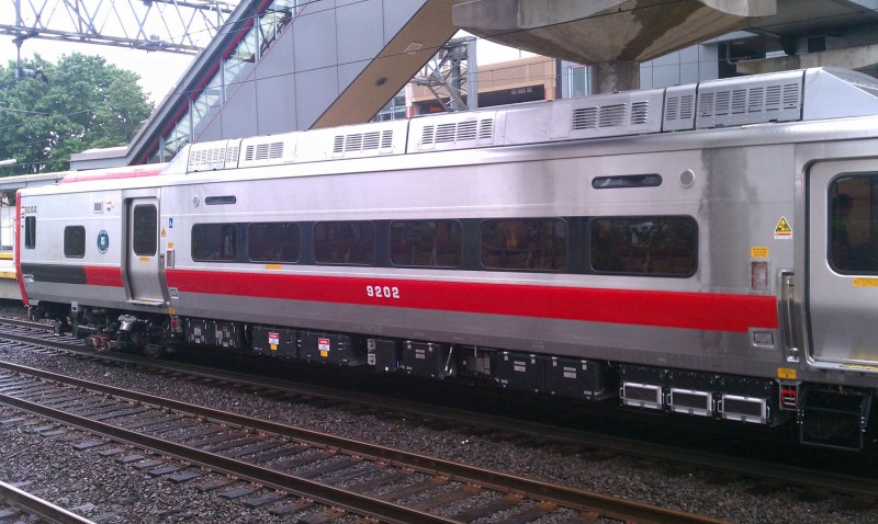 M8 train in Stamford